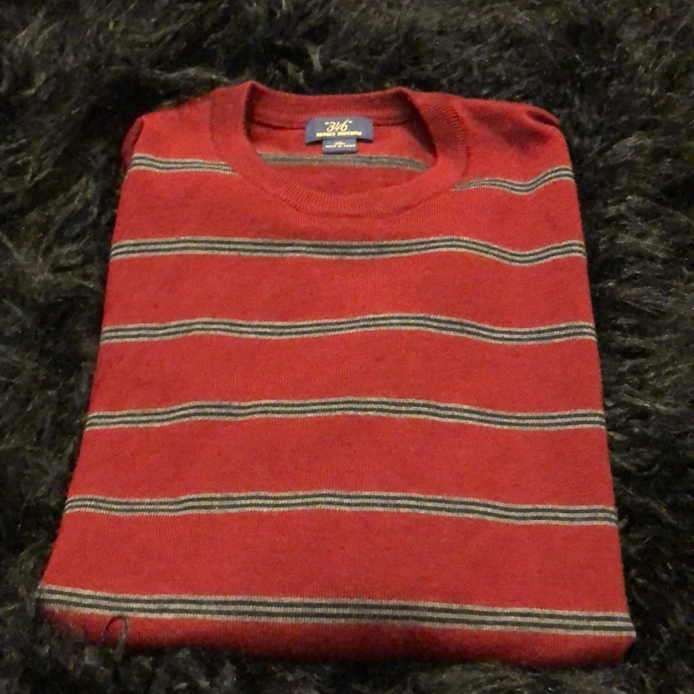 Brooks Brothers 346 Merino Will Striped Sweater XL